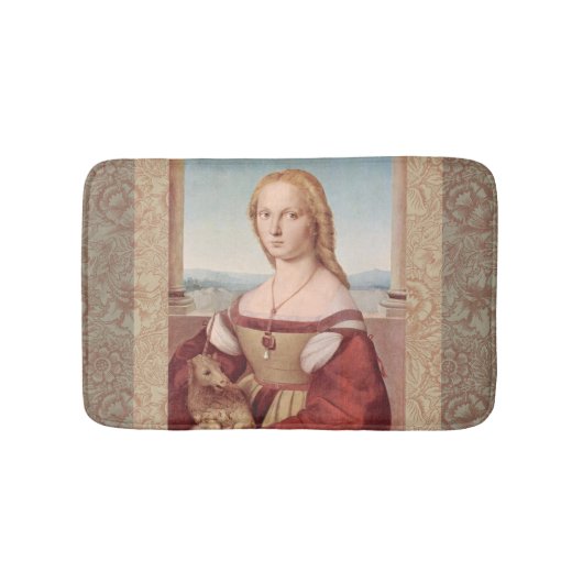 Raphael Lady and Unicorn Classic Badematte (Vorderseite)