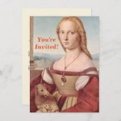 Raphael Lady and Unicorn Classic Einladung (Vorne/Hinten)