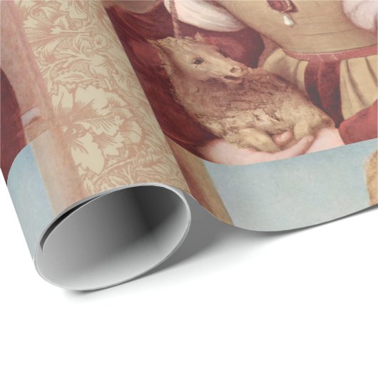 Raphael Lady and Unicorn Classic Geschenkpapier (Rolleneckpunkt)