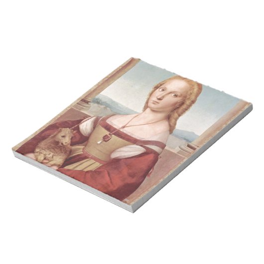 Raphael Lady and Unicorn Classic Notizblock (Rotiert)