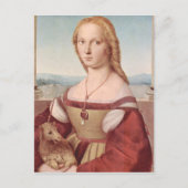 Raphael Lady and Unicorn Classic Postkarte (Vorderseite)