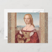 Raphael Lady and Unicorn Classic Postkarte (Vorne/Hinten)