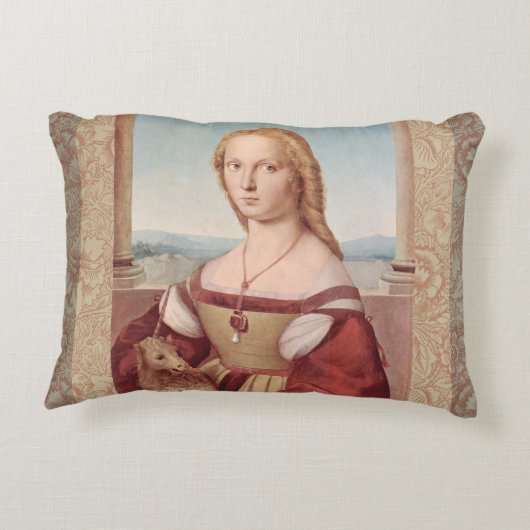 Raphael Lady and Unicorn Classic Zierkissen (Rückseite)