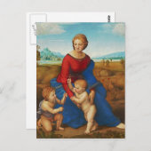 Raphael: Madonna auf der Wiese Postkarte (Vorne/Hinten)
