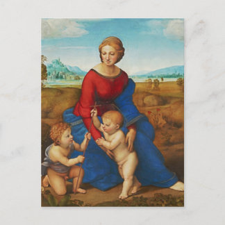 Raphael: Madonna auf der Wiese Postkarte