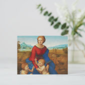 Raphael: Madonna auf der Wiese Postkarte (Stehend Vorderseite)