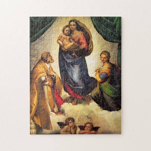Raphael Madonna & Child Christmas Puzzle (Vertikal)