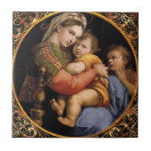 Raphael Madonna della sedia Dekorative Tile Fliese (Vorderseite)
