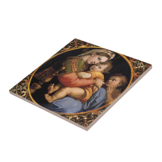 Raphael Madonna della sedia Dekorative Tile Fliese (Seite)