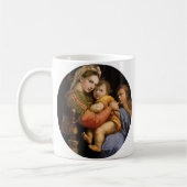 Raphael , Madonna della seggiola Kaffeetasse (Links)
