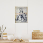 Raphael - Madonna des Granatapfels 1504 Poster (Küche)