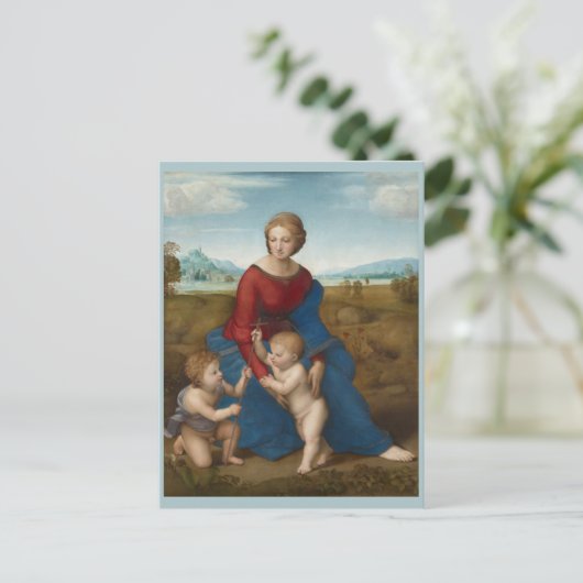 Raphael Madonna in Meadow Postkarte (Stehend Vorderseite)