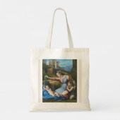 Raphael Madonna of the Blue Diadem Small Tote Bag Tragetasche (Rückseite)