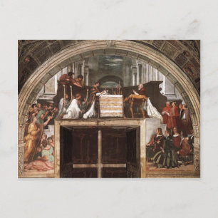 Raphael: Masse Bolsenas, aus Stanza dell'Eliodor Postkarte