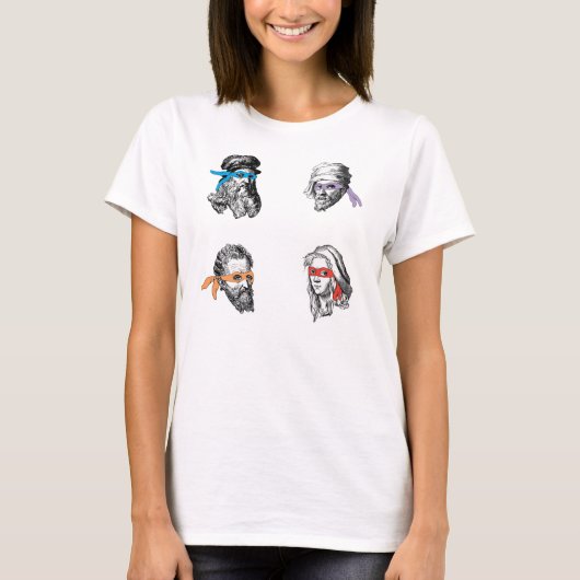RAPHAEL Michelagelo Ninja LEONARDO-Donatello T-Shirt (Vorderseite)