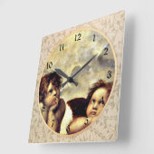 Raphael: Putti, Detail aus der Siena Quadratische Wanduhr (Winkel)