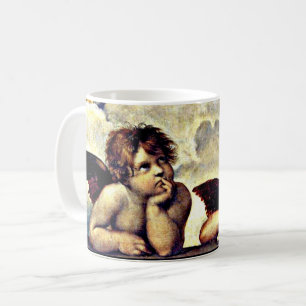 Raphael: Putti, Detail aus der Sixtinischen Madonn Kaffeetasse