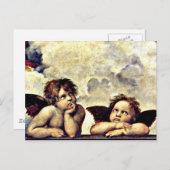Raphael: Putti, Detail aus der Sixtinischen Madonn Postkarte (Vorne/Hinten)