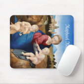 Raphael Raffaello Madonna und Kind Säugling Saint  Mousepad (Mit Mouse)