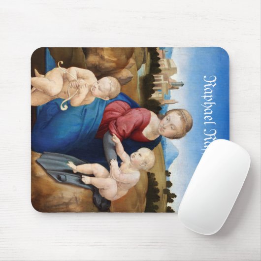 Raphael Raffaello Madonna und Kind Säugling Saint Mousepad (Mit Mouse)