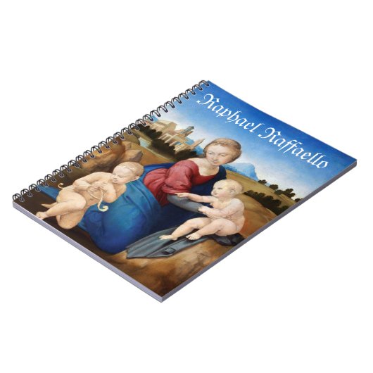 Raphael Raffaello Madonna und Kind Säugling Saint Notizblock (Linke Seite)