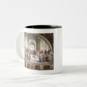 Raphael Raffaello School of Athens Zweifarbige Tasse (Vorderseite Links)