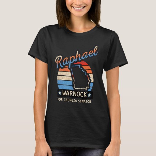 Raphael Retro Sunset Warnock für den georgischen S T-Shirt (Vorderseite)