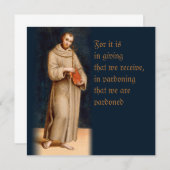 Raphael Saint Francis' Gebet CC0203 Karte (Vorne/Hinten)