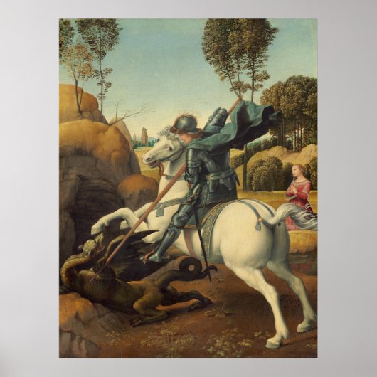 Raphael - Saint George und der Drache Poster (Vorne)