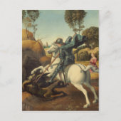 Raphael - Saint George und der Drache Postkarte (Vorderseite)