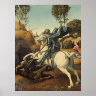 Raphael - Sankt Georg und der Drache Poster