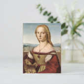 RAPHAEL Sanzio - Dame With ein Einhorn Postkarte (Stehend Vorderseite)