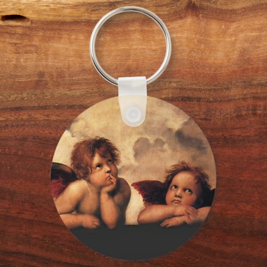 Raphael Sanzio - Engel (Detail) Schlüsselanhänger (Vorderseite)