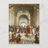 Raphael - Schule von Athen, berühmtes Gemälde Postkarte (Vorderseite)
