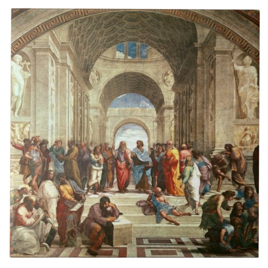Raphael - Schule von Athen Fliese (Vorderseite)