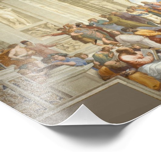 Raphael - Schule von Athen Fotodruck (Ecke)