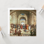 Raphael - Schule von Athen Karte (Vorderseite/Rückseite Beispiel)