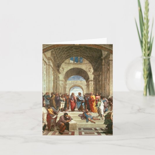 Raphael - Schule von Athen Karte (Vorderseite)