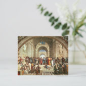 Raphael - Schule von Athen, Kunstmalerei Karte (Stehend Vorderseite)