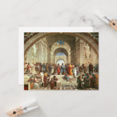 Raphael - Schule von Athen, Kunstmalerei Karte (Vorderseite/Rückseite Beispiel)