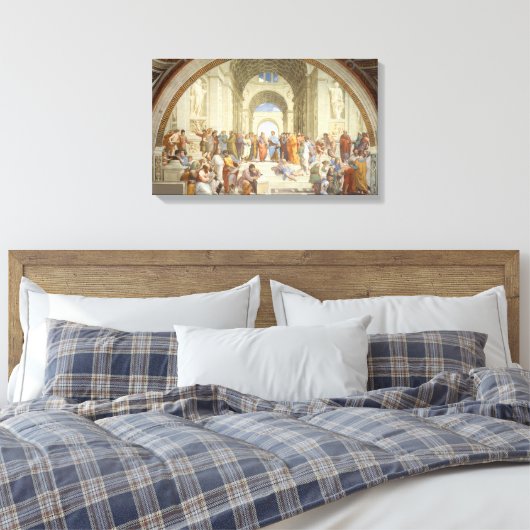 Raphael - Schule von Athen Leinwanddruck (Insitu (Schlafzimmer))
