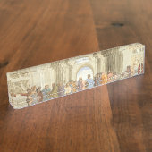 Raphael - Schule von Athen Namensplakette (Seite)