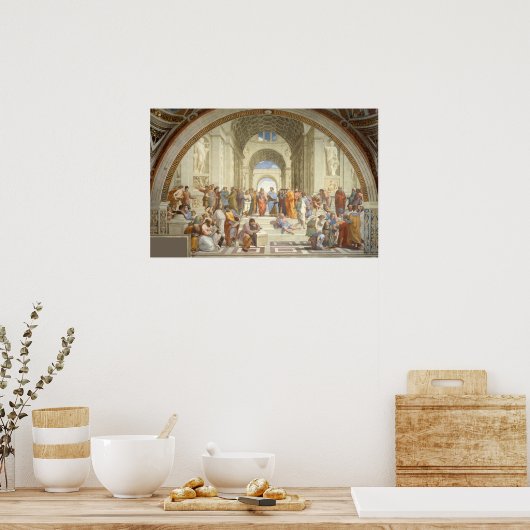 Raphael - Schule von Athen Poster (Küche)