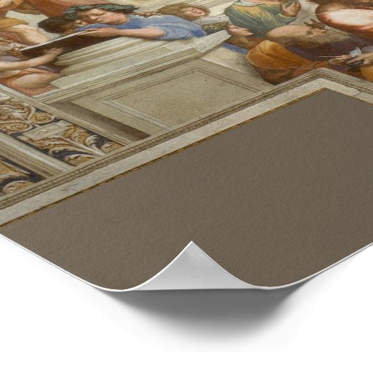 Raphael - Schule von Athen Poster (Ecke)