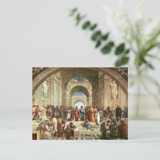 Raphael - Schule von Athen Postkarte (Stehend Vorderseite)