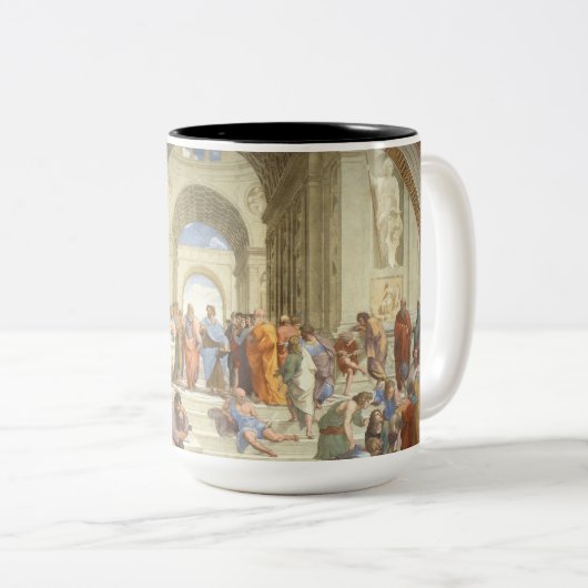 Raphael - Schule von Athen Zweifarbige Tasse (VorderseiteRechts)