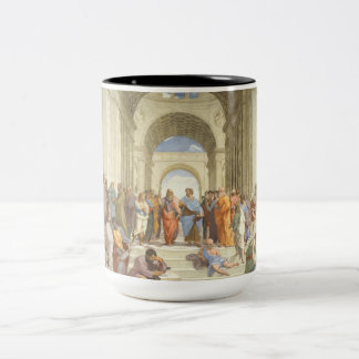 Raphael - Schule von Athen Zweifarbige Tasse