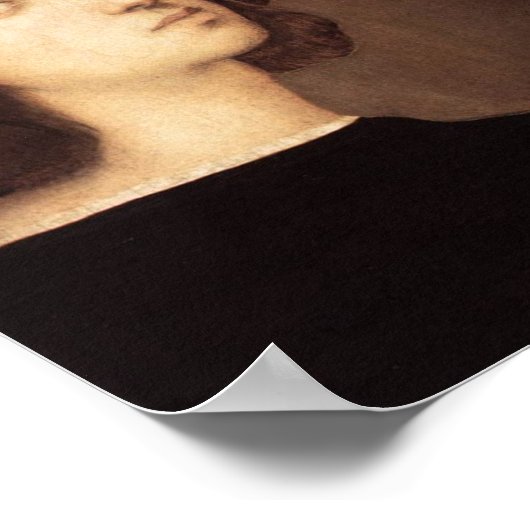 Raphael Selbstportrait Canvas Print Poster (Ecke)