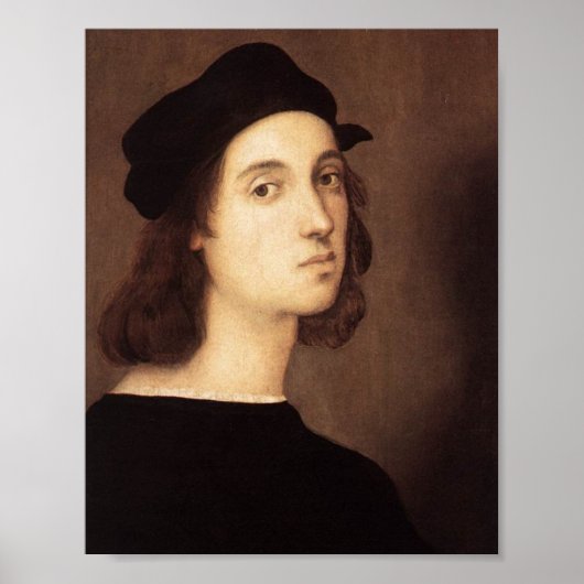Raphael Selbstportrait Canvas Print Poster (Vorne)