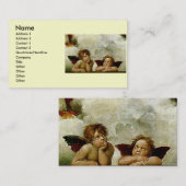 RAPHAEL "Sistine Madonna" (circa 1513) (Detail) Visitenkarte (Vorne/Hinten)